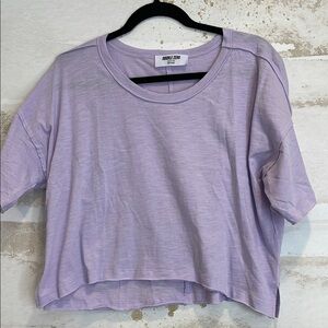 Double Zero Purple Crop Top